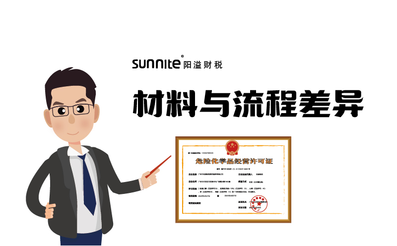 廣州?；C材料與流程差異